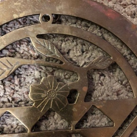 Brass Wall Candle Holder Used Some Wear - Picture 4 of 12